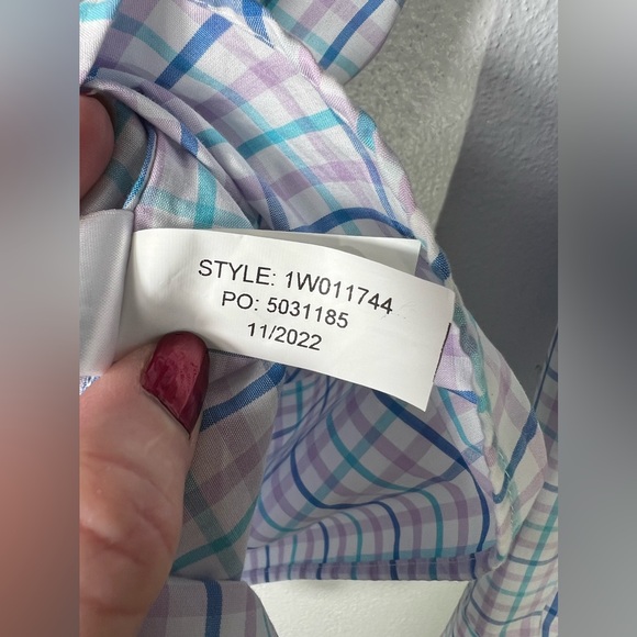 Vineyard Vines Mens Preppy Plaid Button Down Multi Pastel Shirt Size Large - Picture 8 of 12